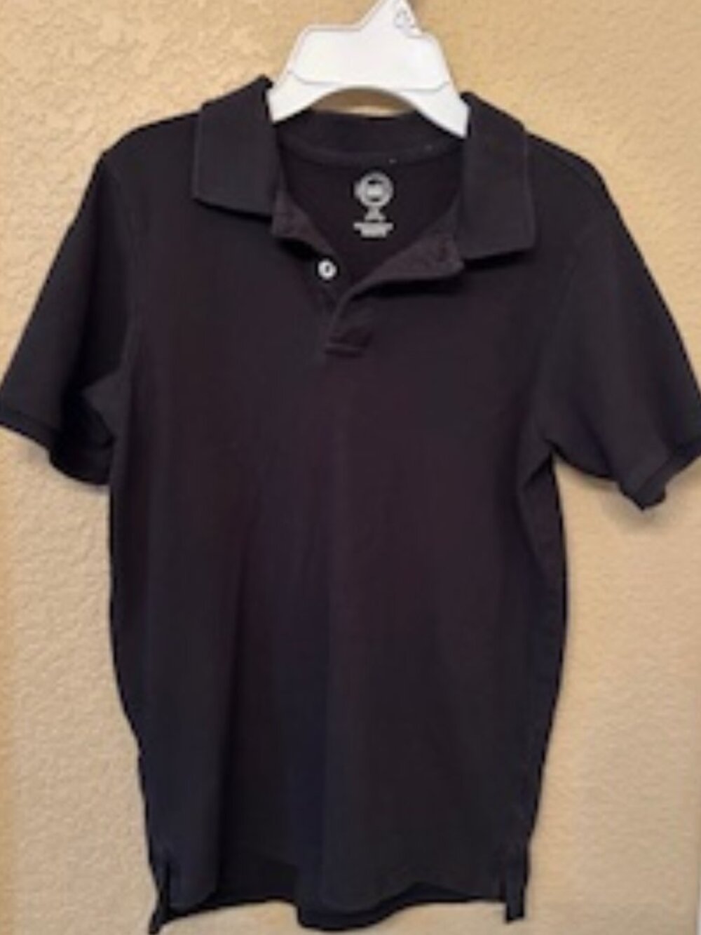 Boys School Uniform Black Short Sleeve Polo